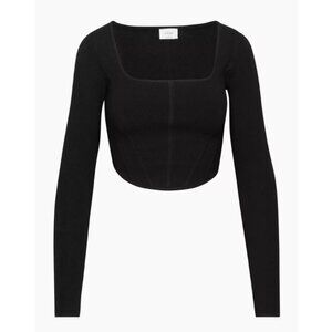 Aritzia Wilfred Natalie Corset Sweater